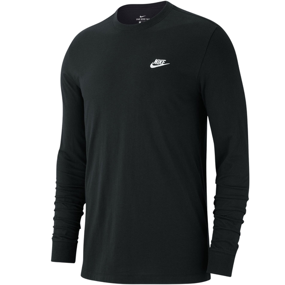 Koszulka męska Nike Club Tee LS czarna AR5193 010