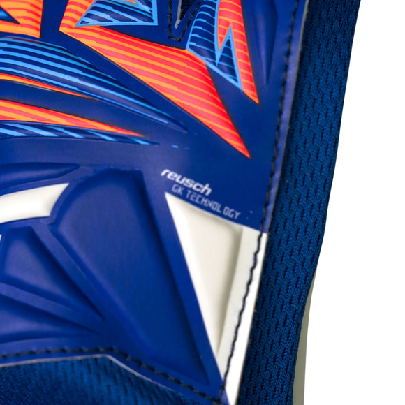 Rękawice bramkarskie Reusch Attrakt Starter Solid Junior niebieskie 5672514 4126