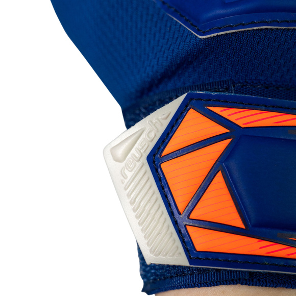 Rękawice bramkarskie Reusch Attrakt Starter Solid Junior niebieskie 5672514 4126