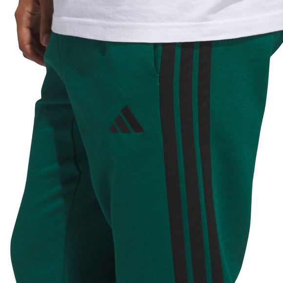 Spodnie męskie adidas Essentials 3-Stripes Fleece zielone JD1860