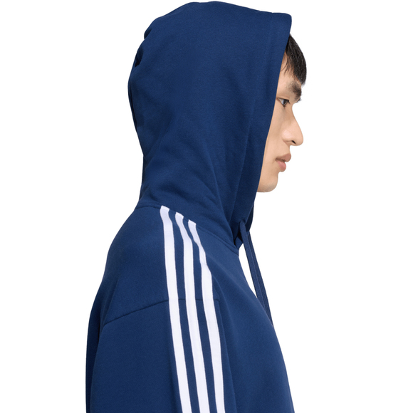 Bluza męska adidas Essentials 3-Stripes French Terry Hoodie granatowa KY4203