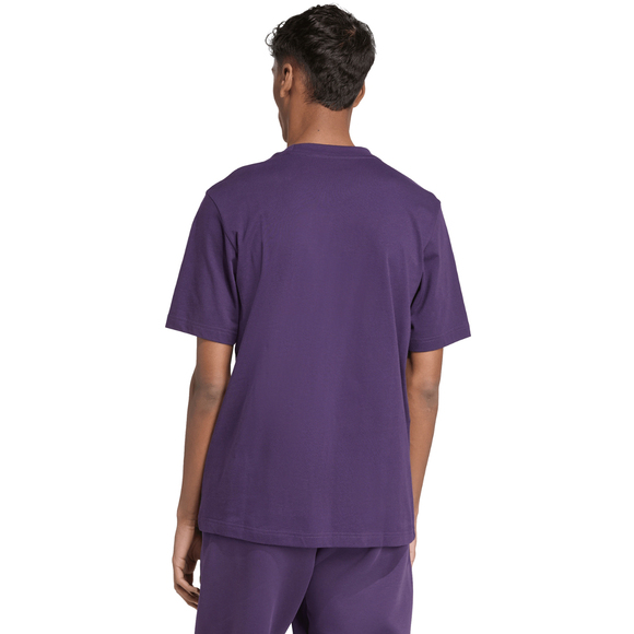 Koszulka męska adidas Essentials Small Logo Single Jersey fioletowa JW6232