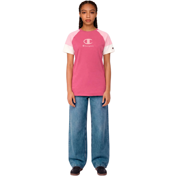 Koszulka dla dzieci Champion SS Tee różowa 307719 PS029