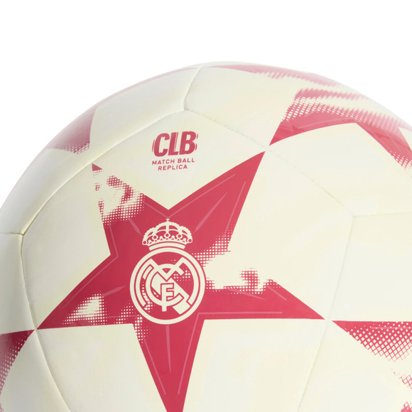 Piłka nożna adidas 26/27 Real Madrid Club biało-różowa KE5109