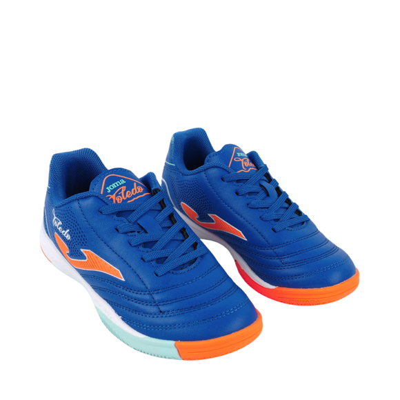 Buty piłkarskie dla dzieci Joma Toledo Indoor 2604 niebieskie TOJW2604IN