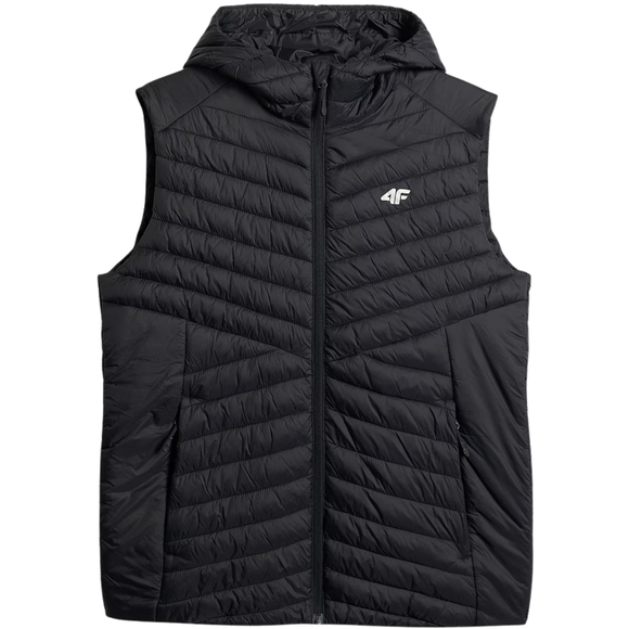 Kamizelka męska 4F M344 głęboka czerń 4FWSS26TVJAM344 20S