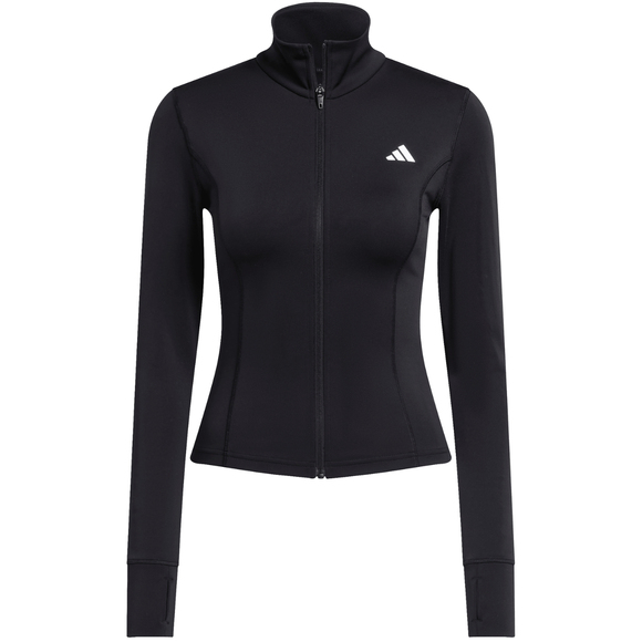 Bluza damska adidas Optime Essentials Full-Zip czarna JM9185