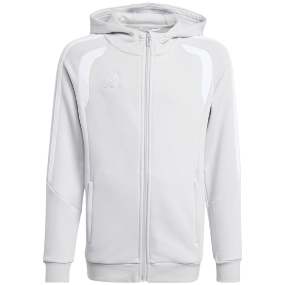 Bluza dla dzieci adidas Tiro 26 League Sweat Full Zip Hoodie szara KF3323