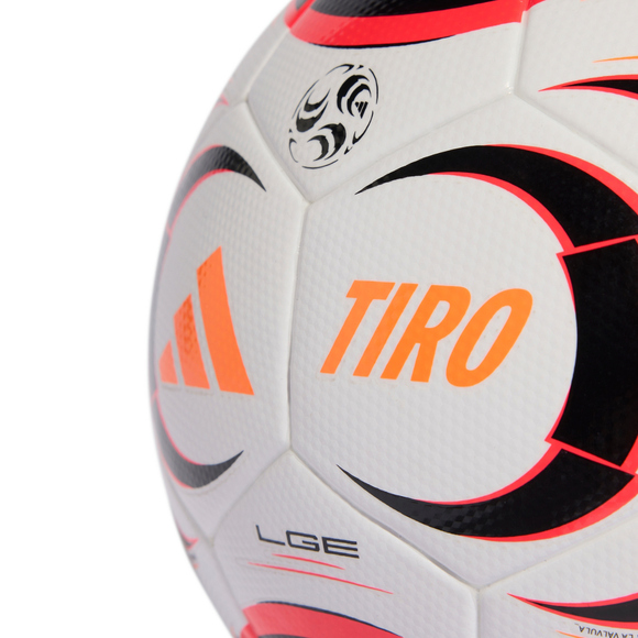 Piłka nożna adidas Tiro League biało-czarno-pomarańczowa KA5263