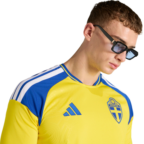 Koszulka męska adidas Sweden 26 Home Jersey żółto-niebieska JM5814