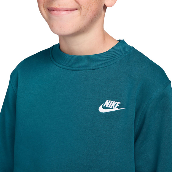 Bluza dla dzieci Nike Sportswear Club Fleece zielona FD3006 372