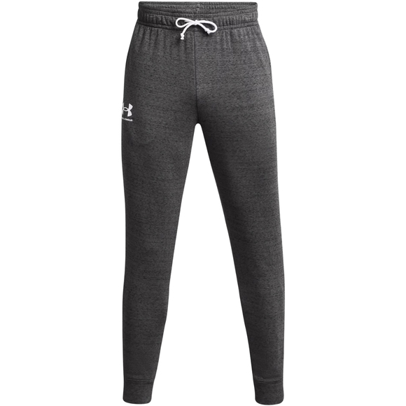 Spodnie męskie Under Armour Rival Terry Jogger szare 1380843 025