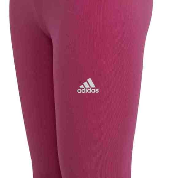 Legginsy dla dzieci adidas Essentials Linear Logo Cotton Tights różowe IC3581