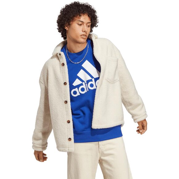 Bluza męska adidas Essentials French Terry Big Logo niebieska IC9325