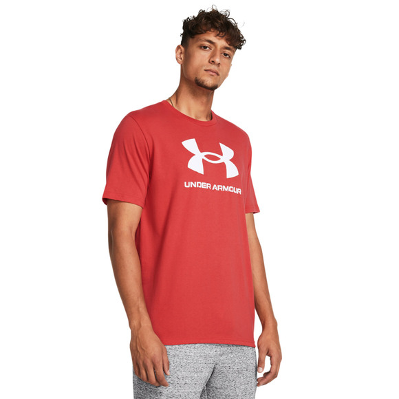 Koszulka męska Under Armour Sportstyle Logo czerwona 1382911 814