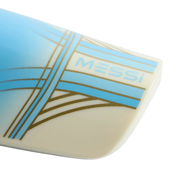 Ochraniacze piłkarskie adidas Messi SG EU Club biało-niebieskie KV8451