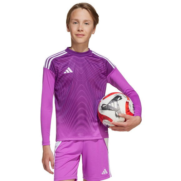 Koszulka bramkarska dla dzieci adidas Tiro 25 Competition fioletowa JJ1934