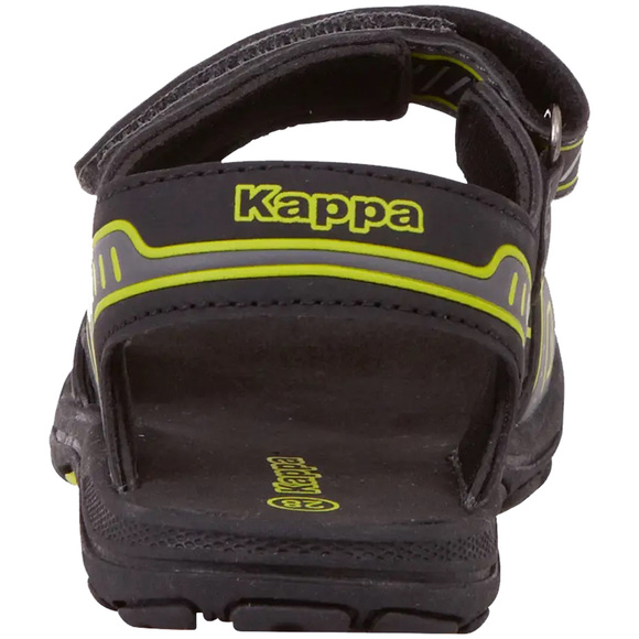 Sandały dla dzieci Kappa Paxos czarno-limonkowe 260864K 1133