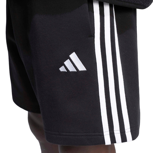 Spodenki męskie adidas Essentials 3-Stripes French Terry czarne KY6545