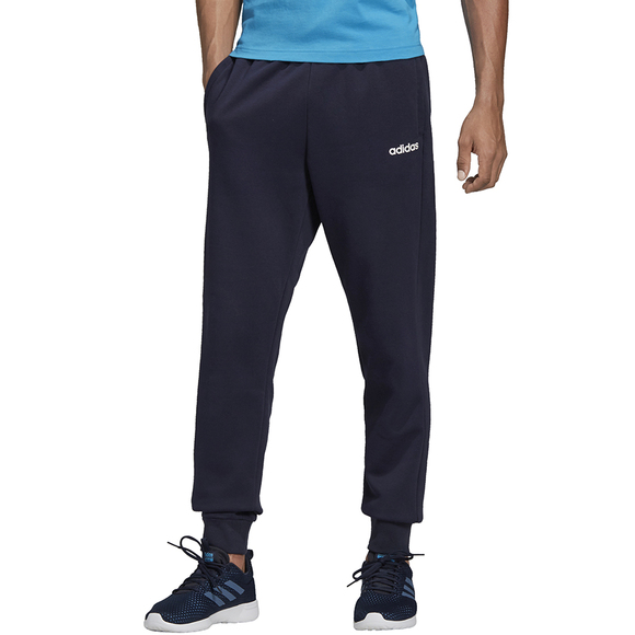 Spodnie męskie adidas Essentials Plain Tapered Pant FL granatowe DU0376