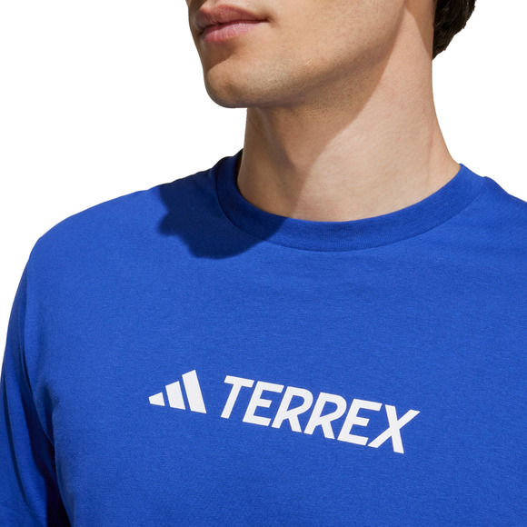 Koszulka męska adidas Terrex Classic Logo niebieska JF9146
