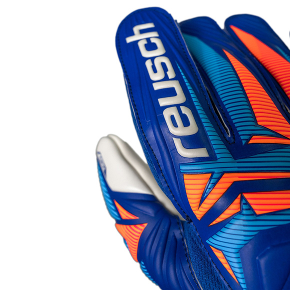 Rękawice bramkarskie Reusch Attrakt Grip niebieskie 5670815 4126