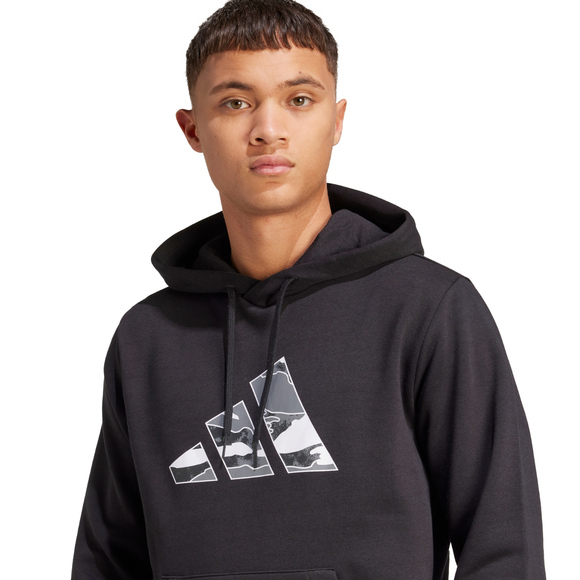 Bluza męska adidas Camo 3B Hoodie czarna JM6378