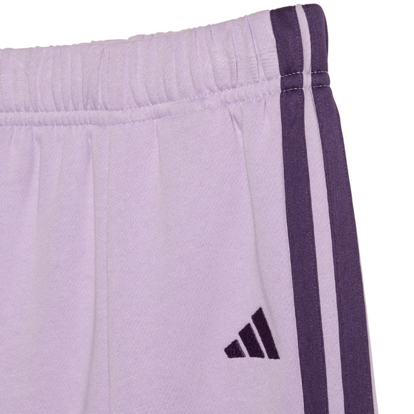 Dres dla dzieci adidas Essentials Joggers 3-Stripes Hoodie fioletowy JV9856