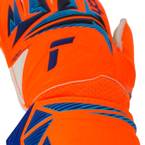 Rękawice bramkarskie Reusch Attrakt Solid Junior pomarańczowe 5672516 2290