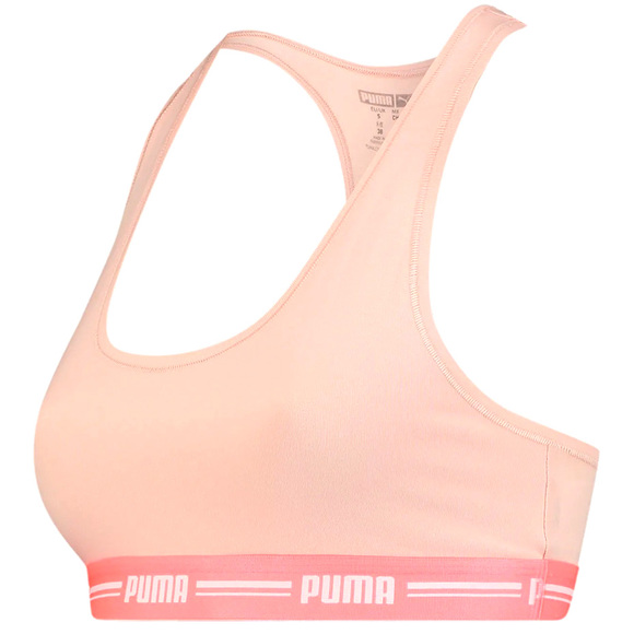 Stanik damski sportowy Puma Racer Back Top 1P Hang różowy 907862 06