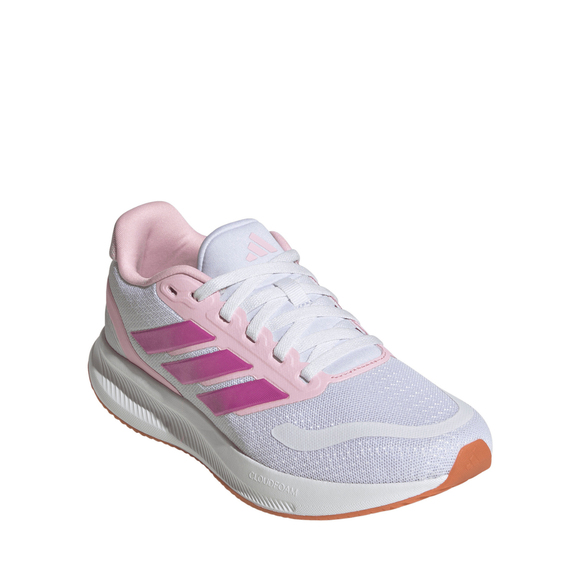 Buty dla dzieci adidas Runfalcon 5 biało-różowe JP9396