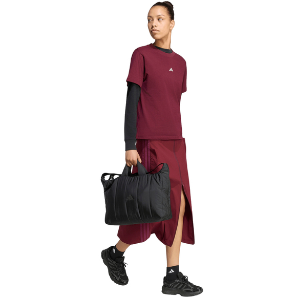 Koszulka damska adidas Essentials Small Logo Cotton bordowa KX0786