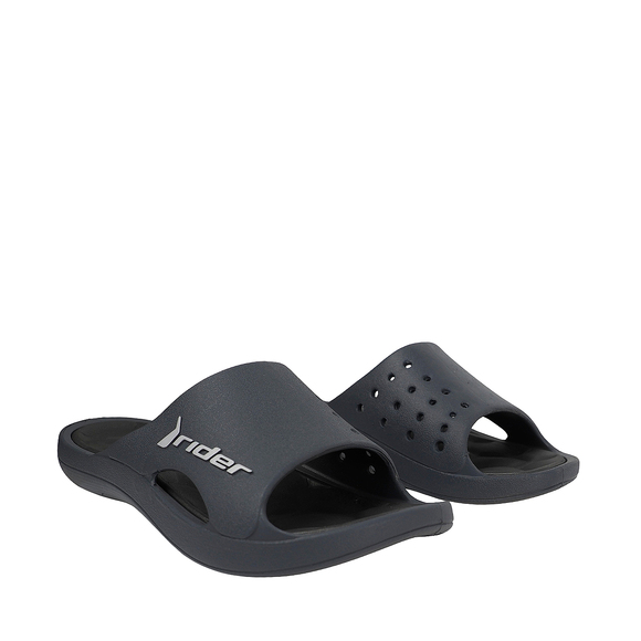 Klapki męskie Rider Bay XIV AD szaro-czarne 83632-BM435