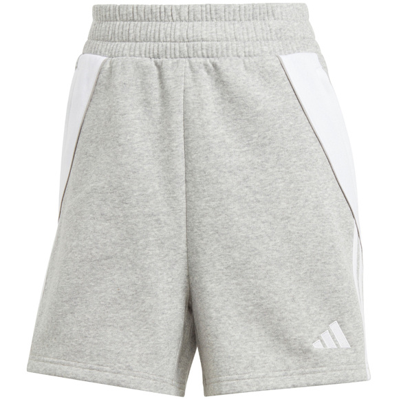 Spodenki damskie adidas Tiro 24 Sweat szaro-białe IR9327