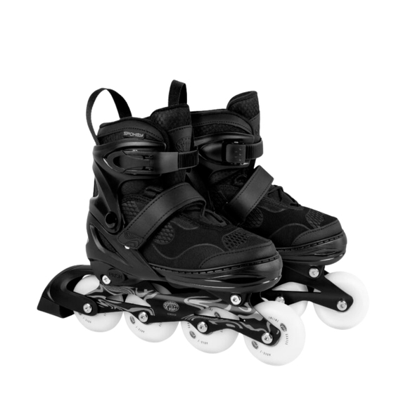 Łyżworolki Spokey Firefly czarno-białe 946367-946368
