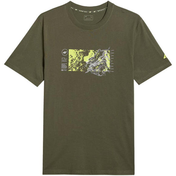 Koszulka męska 4F M2823 khaki 4FWSS26TTSHM2823 43S
