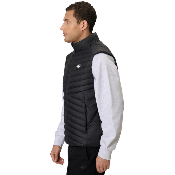 Kamizelka męska 4F M345 głęboka czerń 4FWSS26TVJAM345 20S