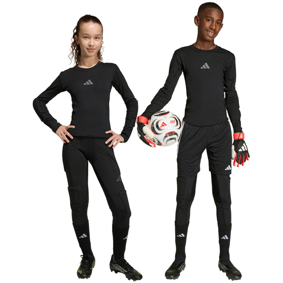 Legginsy bramkarskie dla dzieci adidas Padded Baselayer Long Tight czarne JZ9225