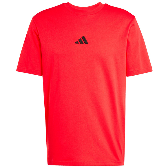 Koszulka męska adidas Essentials Small Logo Single Jersey czerwony JF1095