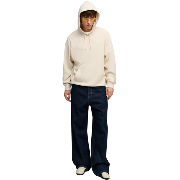 Bluza męska Puma ESS Elevated Relaxed Hoodie beżowa 692019 87