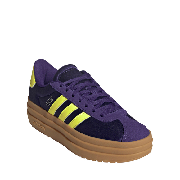 Buty dla dzieci adidas VL Court Bold fioletowo-żółte JQ1874