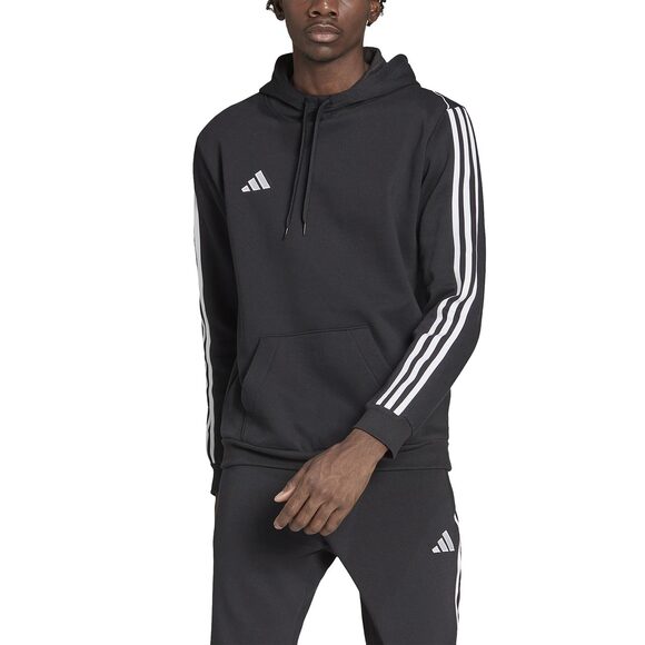 Bluza męska adidas Tiro 23 League Sweat Hoodie czarno-biała HS3598