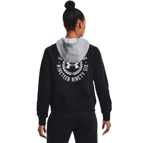 Bluza damska Under Armour Rival Fleece CB Hoodie czarna 1373031 001