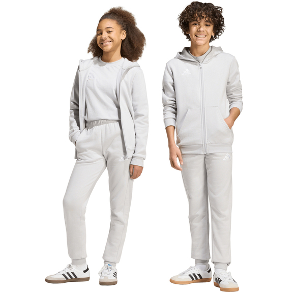 Spodnie dla dzieci adidas Entrada 26 Sweat Pants szare JZ9137