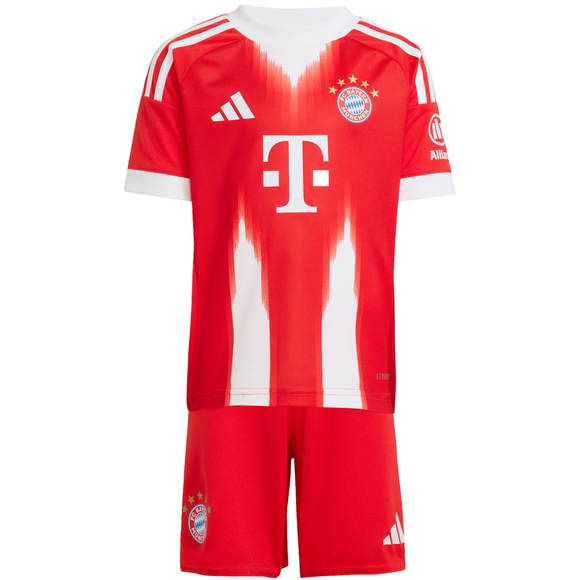 Komplet sportowy dla dzieci adidas FC Bayern 25/26 Home czerwony JN8510