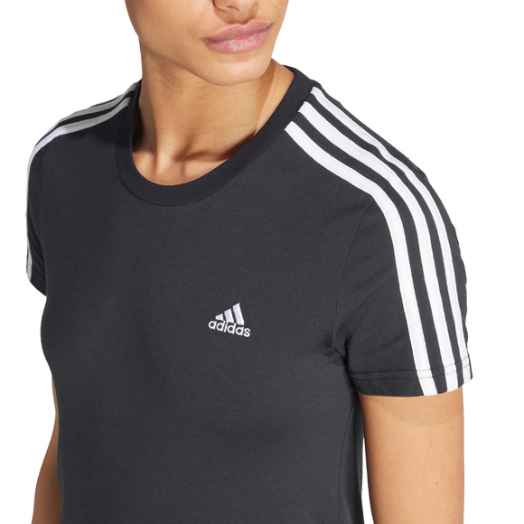 Koszulka damska adidas Essentials Slim T-Shirt czarna GL0784