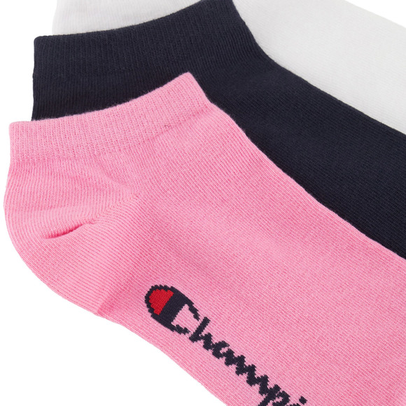 Skarpety Champion 3pk Sneaker Socks różowe, czarne, białe  U20100 PS009