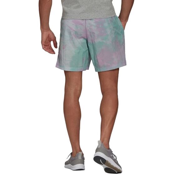 Spodenki męskie adidas Essentials Short fioletowo-zielone GL0065