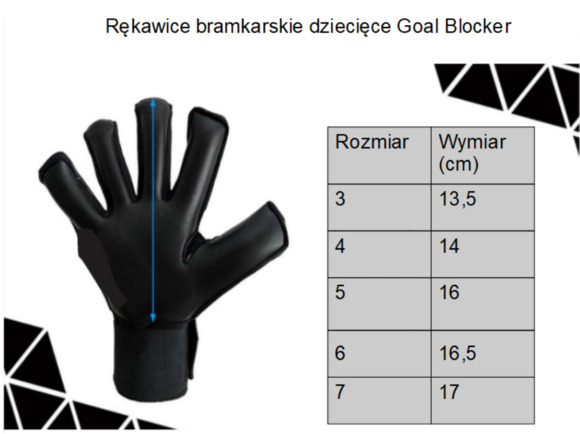 Rękawice bramkarskie dziecięce Goal Blocker Rozm. 3