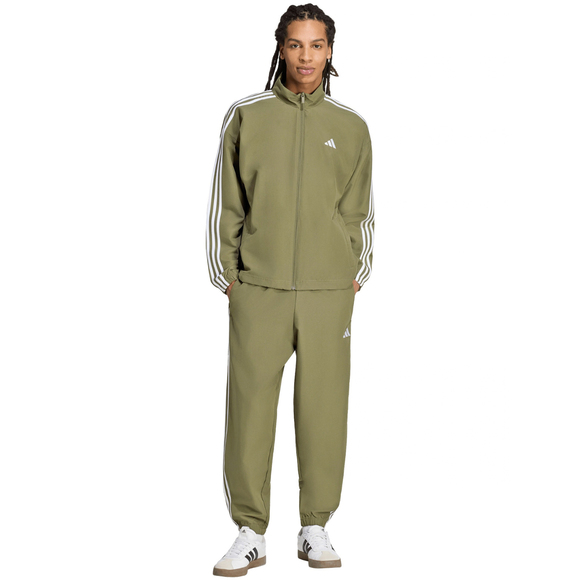Dres męski adidas 3-Stripes Woven oliwkowy KY2300